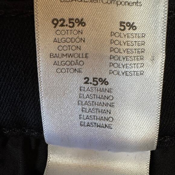 Mother The Stunner Zip Ankle Stepfray Size 26 Not Guilty Black Jeans Denim USA - Picture 11 of 13